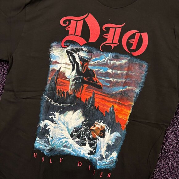 Dio Holy Diver Heavy Metal Band T-Shirt Size large - Picture 4 of 4